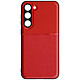 Avizar Coque pour Samsung Galaxy S23 rigide avec contour souple antichoc  Rouge Coque de protection, réalisée exclusivement pour le Samsung Galaxy S23