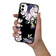 LaCoqueFrançaise Coque iPhone 12 Mini Silicone Liquide Douce Pivoines Violettes pas cher