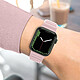 Acheter Avizar Bracelet pour Apple Watch 41mm et 40mm et 28mm Silicone Ajustable Fermoir Ardillon  Rose poudré