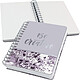 SIGEL Carnet Notes à Spirale Premium Jolie 16,8x21,5 cm Pointillé Rigide Marbré Violet Carnet détachable