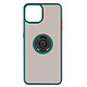 Avizar Coque Apple iPhone 13 Pro Bi-matière Bague Métallique Support vert - Coque de protection vert avec un anneau de maintien spécialement conçue pour iPhone 13 Pro