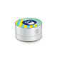 Metronic 477049 - Enceinte nomade ronde sans fil - Multicolore Lecteur de carte microSD (jusqu'à 32 Go)  Haut-parleurs  40 mm / 4 Ohms / 3 W RMS