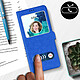 Avis Avizar Housse Samsung S20 FE Étui Intégral Double Fenêtre Support Vidéo bleu