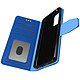 Avizar Housse Samsung Galaxy A52 et A52s Étui Folio Portefeuille Fonction Support bleu Profitez des rangements intégrés à la doublure du clapet et sur l'avant de l'étui pour y glisser vos cartes et vos billets.