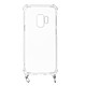 Avizar Coque Galaxy S9 Anneau personnalisable avec bijou/Chaîne - Transparent Coque transparente conçu sur mesure pour Samsung Galaxy S9