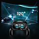 Acheter Casque VR Téléphone 3D Lentille Anti-Lumière Bleue Audio Jack 3.5mm Intégré Noir