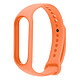 Avizar Bracelet pour Xiaomi Mi Band 5 / 6 / 7 Silicone Soft Touch Waterproof Orange Bracelet en silicone Orange dédié spécifiquement pour votre montre Xiaomi Mi Band 5 / 6 / 7