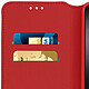 Avizar Housse Samsung Galaxy A10 Étui Folio Fonction Support Vidéo Rouge pas cher