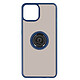Avizar Coque pour iPhone 13 Pro Bi-matière Bague Métallique Support Vidéo Bleu Coque Anneau Bleu en Polycarbonate, iPhone 13 Pro