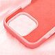 Acheter Avizar Coque pour iPhone 16 Pro Silicone Souple Intérieur Doux Bord Surélevé Corail