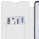 Avizar Housse Samsung Galaxy Note 10 Lite Étui Portefeuille Intégral Porte-carte Blanc pas cher