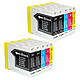 10 Cartouches compatibles BROTHER LC970/LC1000 - 4 Noir + 2 Cyan + 2 Magenta + 2 Jaune 10 Cartouches compatibles BROTHER LC970/LC1000 - 4 Noir + 2 Cyan + 2 Magenta + 2 Jaune