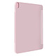 Avizar Étui pour iPad Air 11 2024 Clapet Pliable Support Multipostions Rose Poudré Protection complète contre les chutes, impacts et rayures du quotidien