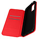 Avizar Housse pour Oppo Reno 7 Clapet Portefeuille Fonction Support Vidéo  Rouge - Etui spécifiquement conçu pour votre Oppo Reno 7