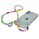 Avizar Bijou Téléphone Perles, Love & Étoiles 65cm Collection Lovely Multicolore Bracelet de téléphone avec texte "LOVE", de la collection Lovely