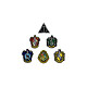 Harry Potter - Pack 6 Ecussons House Crests Pack de 6 Ecussons Harry Potter, modèle House Crests.
