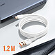 LinQ Câble USB vers USB C Fast Charge 5A Synchronisation Longueur 1.2m Blanc (TPC9201) pas cher