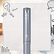 PARKER Stylo plume VECTOR XL, bleu argent mat métallisé C.T. pas cher