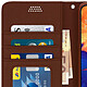 Avizar Etui Samsung Galaxy A10 Housse Folio Support Vidéo Porte-carte marron pas cher