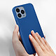 Acheter Avizar Coque iPhone 13 Pro Max Silicone Semi-rigide Finition Soft-touch bleu
