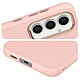 Avis Avizar Coque pour Samsung Galaxy S23 FE Rigide Contour Caméra Métallisé Rose Poudré