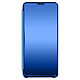 Avizar Housse Oppo Find X3 Pro Clapet translucide Miroir Support Vidéo bleu Housse à clapet clear view spécialement conçue pour Oppo Find X3 Pro