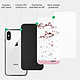 Acheter Evetane Coque iPhone X/Xs Coque Soft Touch Glossy Chute De Fleurs Design