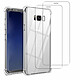Acheter Evetane Coque Samsung Galaxy S8 Antichocs Silicone + 2 Vitres en Verre Trempé Protection écran