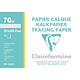 CLAIREFONTAINE Pochette de 12 feuilles de papier calque 21x29.7cm 70/75g Papier calque