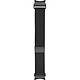 BigBen Connected Bracelet pour Galaxy Watch 4/4 Classic/5/5 Pro/6/6 Classic Milanais Acier Gris foncé Accessoire élégant et haut de gamme