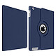 Avizar Étui pour iPad 2 / 3 / 4 Fonction Support Rotatif 360° Bleu Nuit Etui folio Bleu Nuit en Eco-cuir, iPad Retina