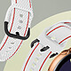 Acheter Avizar Bracelet pour Galaxy Watch 5 / 5 Pro / 4 Silicone Coutures Bicolore  Blanc / Rouge