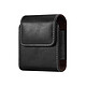 Avizar Étui Ceinture pour Smartphone Flip Simili Cuir lisse Clapet aimanté  Noir Étui ceinture noir spécialement conçu pour vos smartphones pliables