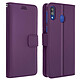 Avizar Housse Samsung Galaxy M20 Étui Porte carte Support Vidéo violet - Protection intégrale spécialement conçue pour le Samsung Galaxy M20