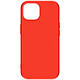 Avizar Coque pour iPhone 15 Silicone Premium Semi rigide Finition Mate Douce  Rouge Coque série Fast Premium, conçue avec un mélange de polycarbonate et de silicone, pour votre Apple iPhone 15