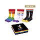 Disney - Pack 3 paires de chaussettes Mickey Pride Collection 40-46 Pack de 3 paires de chaussettes Mickey Pride Collection 40-46.