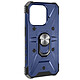 Avizar Coque Bague pour iPhone 15 Pro Bumper Antichoc  Bleu Nuit - Coque bi-matière bleu nuit, série ArmoRing Bump, réalisée spécialement pour votre iPhone 15 Pro