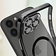 Avizar Coque MagSafe pour iPhone 13 Pro Max Silicone Protection Caméra  Contour Chromé Noir pas cher