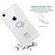 Avis LaCoqueFrançaise Coque iPhone 7/8/ iPhone SE 2020/ 2022 silicone transparente Motif Coeur Noir Amour ultra resistant