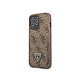 Guess Coque pour Apple iPhone 14 Pro PU 4G Porte-cartes Marron Coque conçue sur mesure pour Apple iPhone 14 Pro