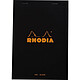 RHODIA Bloc BLACK N°16 14,8x21cm 80F agrafées 80g Uni Bloc-note