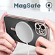 Avis Avizar Coque MagSafe pour iPhone 11 Silicone Protection Caméra  Contour Chromé Rose Gold