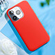 Avis Moxie Coque pour iPhone 15 Pro Semi-rigide Intérieur Microfibre Rouge