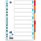 ELBA intercalaires en carton, uni, format A4, couleur, 10 Intercalaire