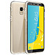 Avizar Coque Samsung Galaxy J6 Protection Silicone + Arrière Polycarbonate Transparent Coque spécialement conçue pour Samsung Galaxy J6