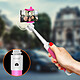 Acheter LinQ Perche selfie Filaire Connecteur USB-C Bouton déclencheur Extensible  Rose