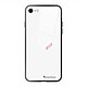 LaCoqueFrançaise Coque iPhone 7/8/ iPhone SE 2020/ 2022 Coque Soft Touch Glossy Coeur Blanc Amour Design Coque iPhone 7/8/ iPhone SE 2020/ 2022 Coque Soft Touch Glossy Coeur Blanc Amour Design