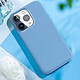Avis Moxie Coque pour iPhone 15 Pro Semi-rigide Intérieur Microfibre Bleu Acier