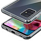Evetane Coque compatible avec Samsung Galaxy A71 360° intégrale protection avant arrière silicone transparente Motif pas cher