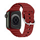Avizar Bracelet pour Apple Watch 41mm et 40mm et 28mm Silicone Ajustable Fermoir Ardillon  Bordeaux - Bracelet en silicone spécifiquement conçu pour Apple Watch Series 8 et 7 41mm / Series SE 2022, SE, 6, 5, et 4 40mm / Series 3, 2 et 1 38mm